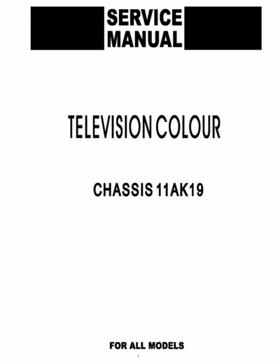 Funai (Vestel) Service Manual Color Television Receiver MFR